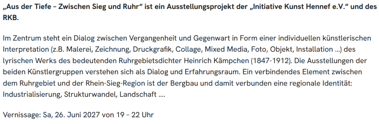 AUS DER TIEFE